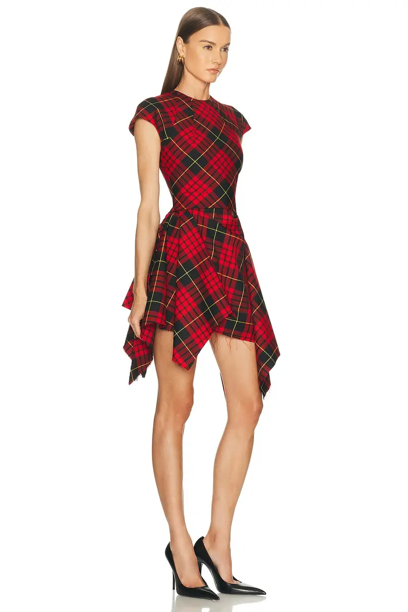 Alexander McQueen High Neck Mini Dress | Thumbnail 2 Alexander McQueen High Neck Mini Dress | Thumbnail 2
