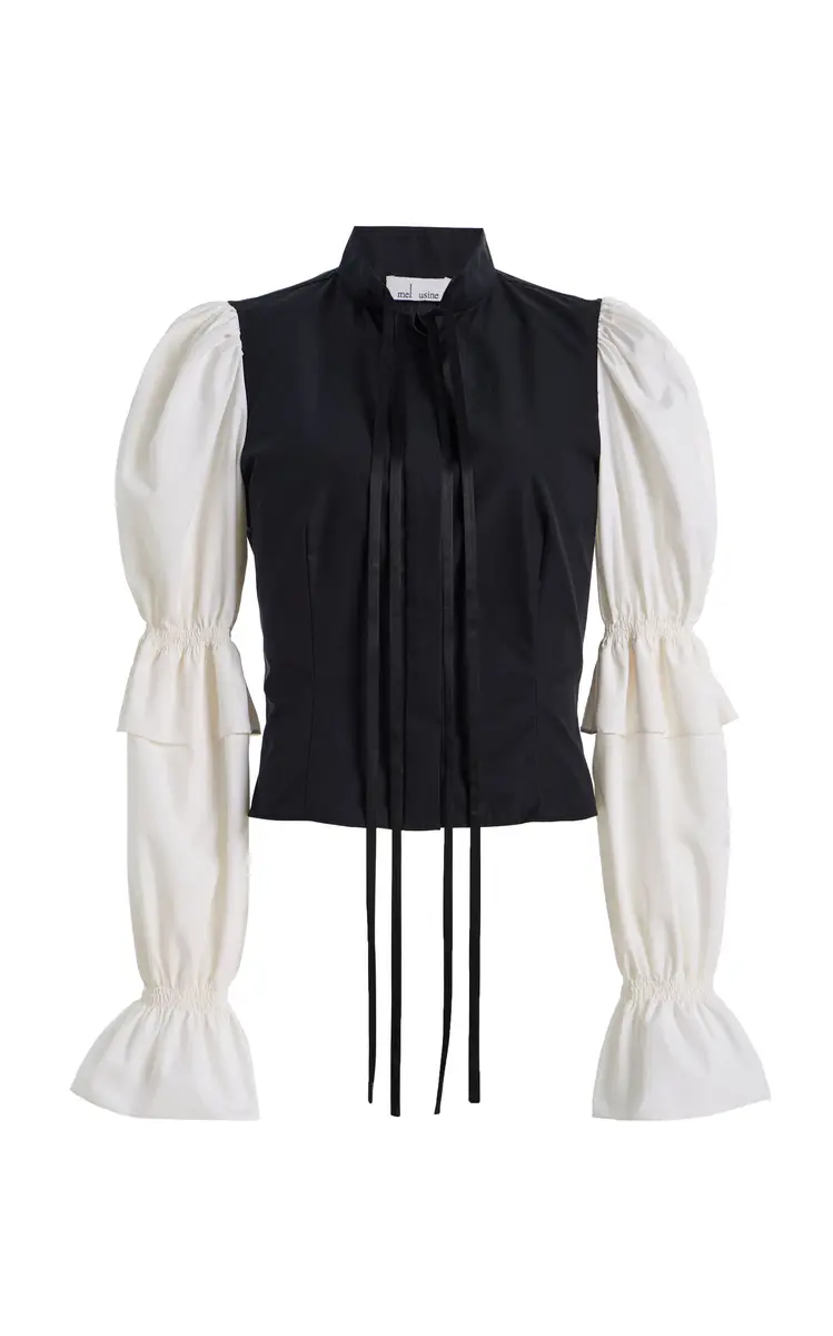 Mel Usine Clemence Cotton Poplin Top