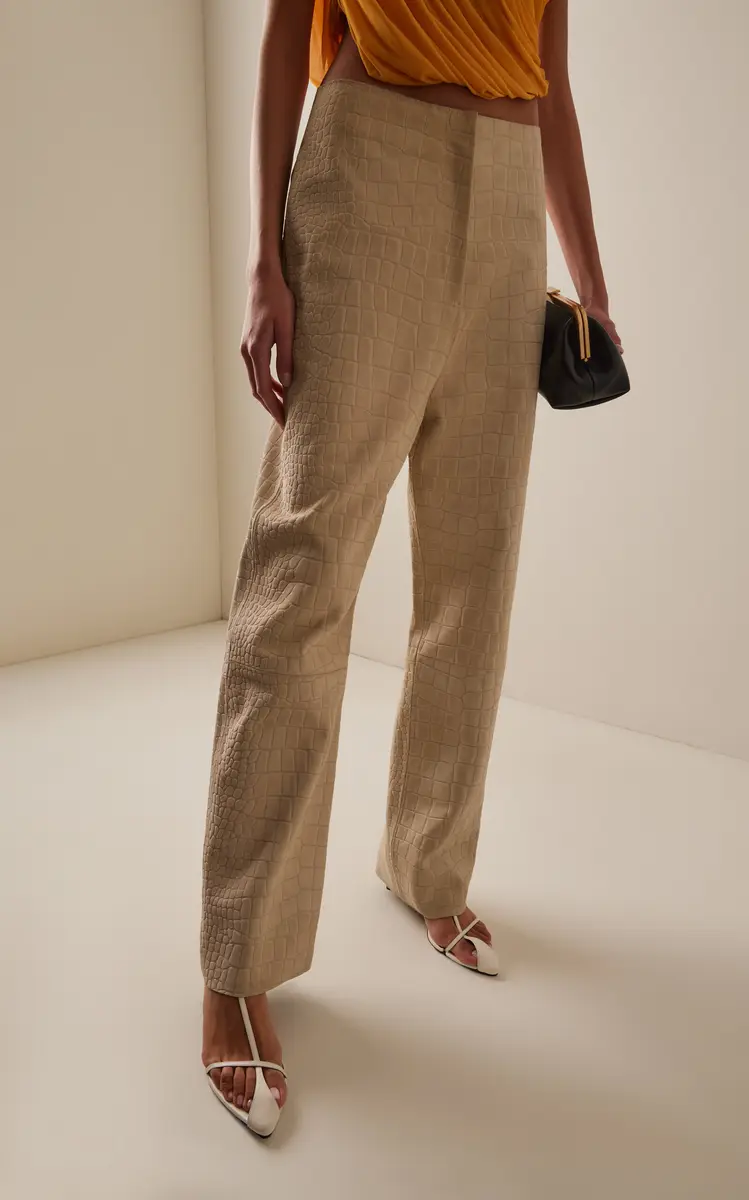 Tove Tieve Croc-Effect Suede Trousers | Thumbnail 5 Tove Tieve Croc-Effect Suede Trousers | Thumbnail 5
