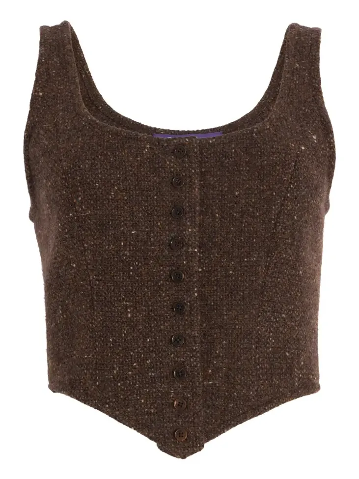 Ralph Lauren Sherry Tweed Vest
