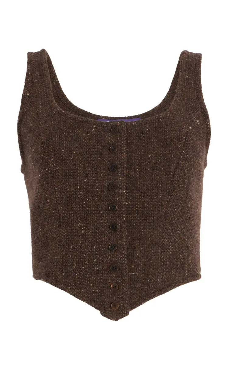 Ralph Lauren Sherry Tweed Vest