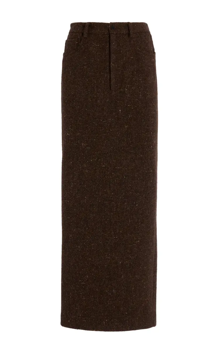 Ralph Lauren Fontaine Tweed Maxi Skirt