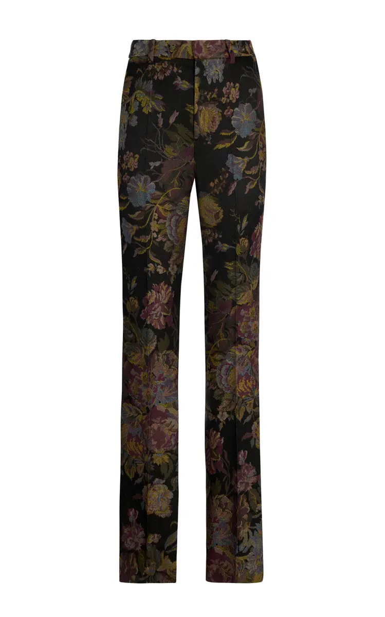 Wrigley II Floral Stretch-Silk Pants Wrigley II Floral Stretch-Silk Pants