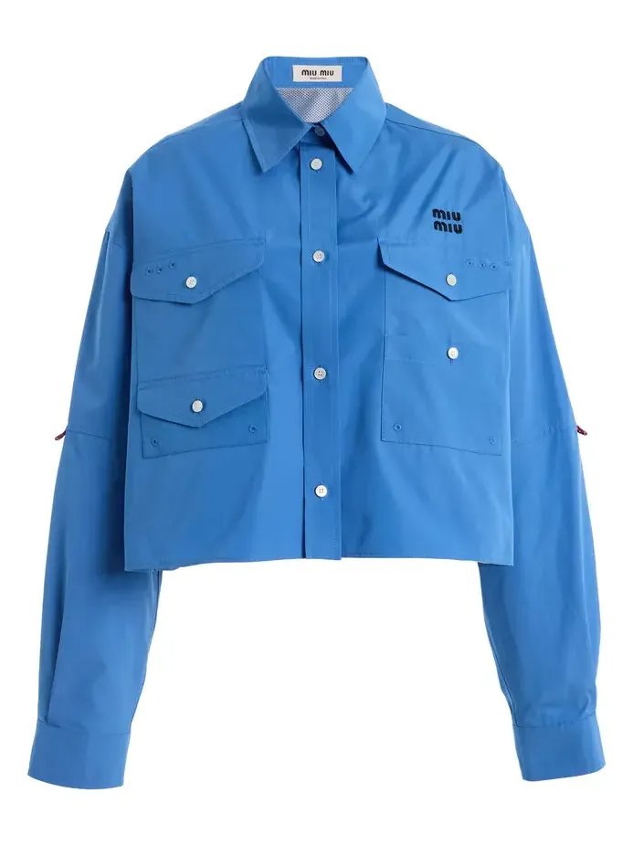 Cotton-Poplin Shirt Jacket