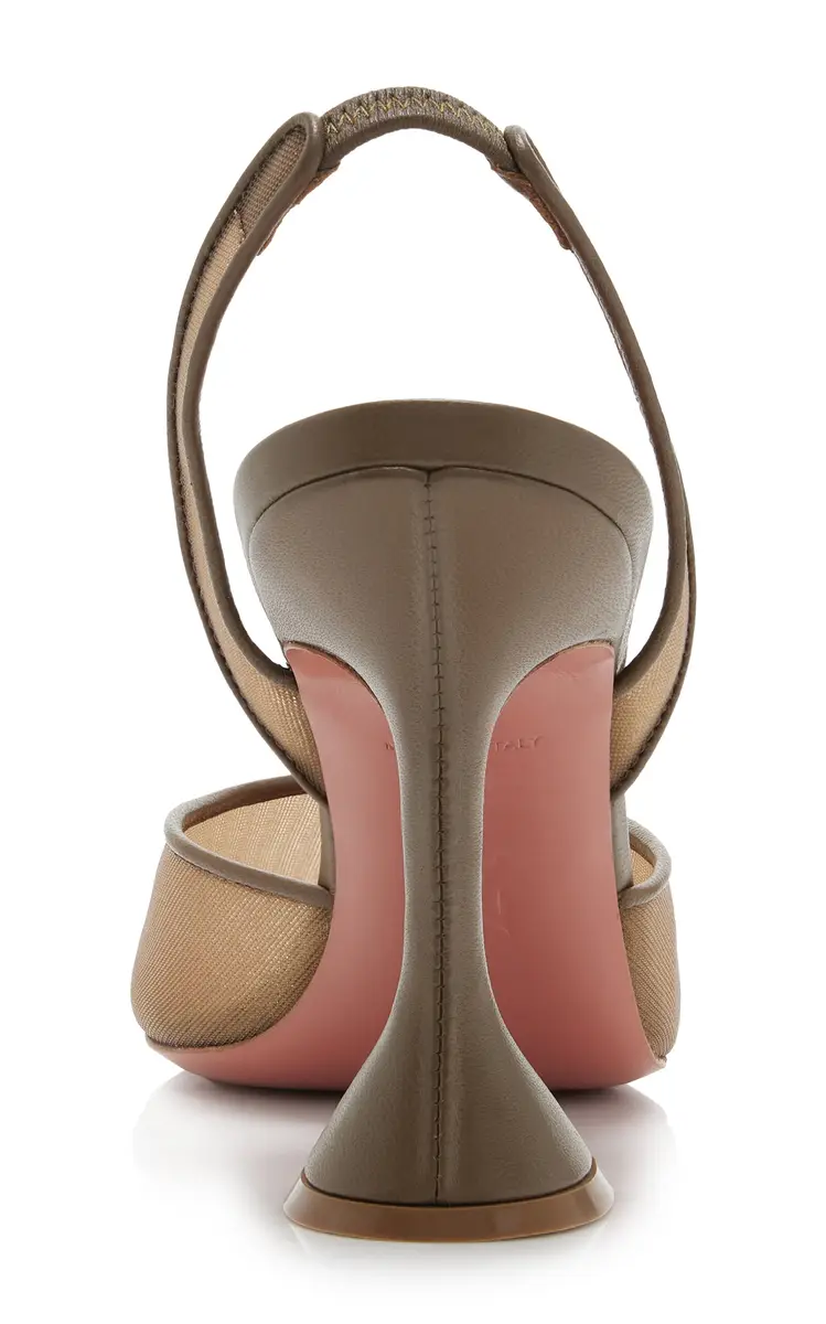Amina Muaddi Holli Mesh Slingback Pumps | Thumbnail 5 Amina Muaddi Holli Mesh Slingback Pumps | Thumbnail 5