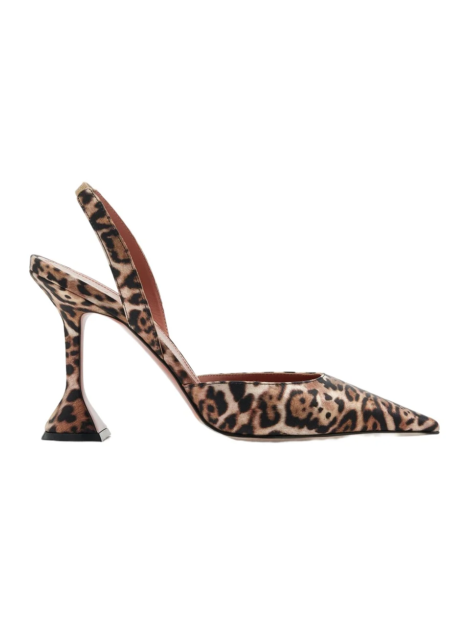 Holli Leopard Satin Slingback Pumps