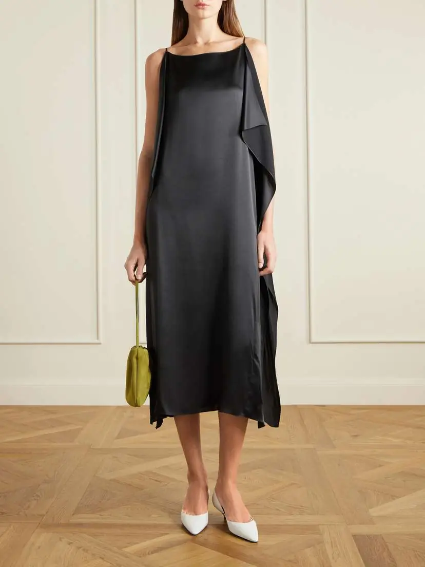 The Row Bourse Xl Gathered Suede Shoulder Bag | Thumbnail 3 The Row Bourse Xl Gathered Suede Shoulder Bag | Thumbnail 3