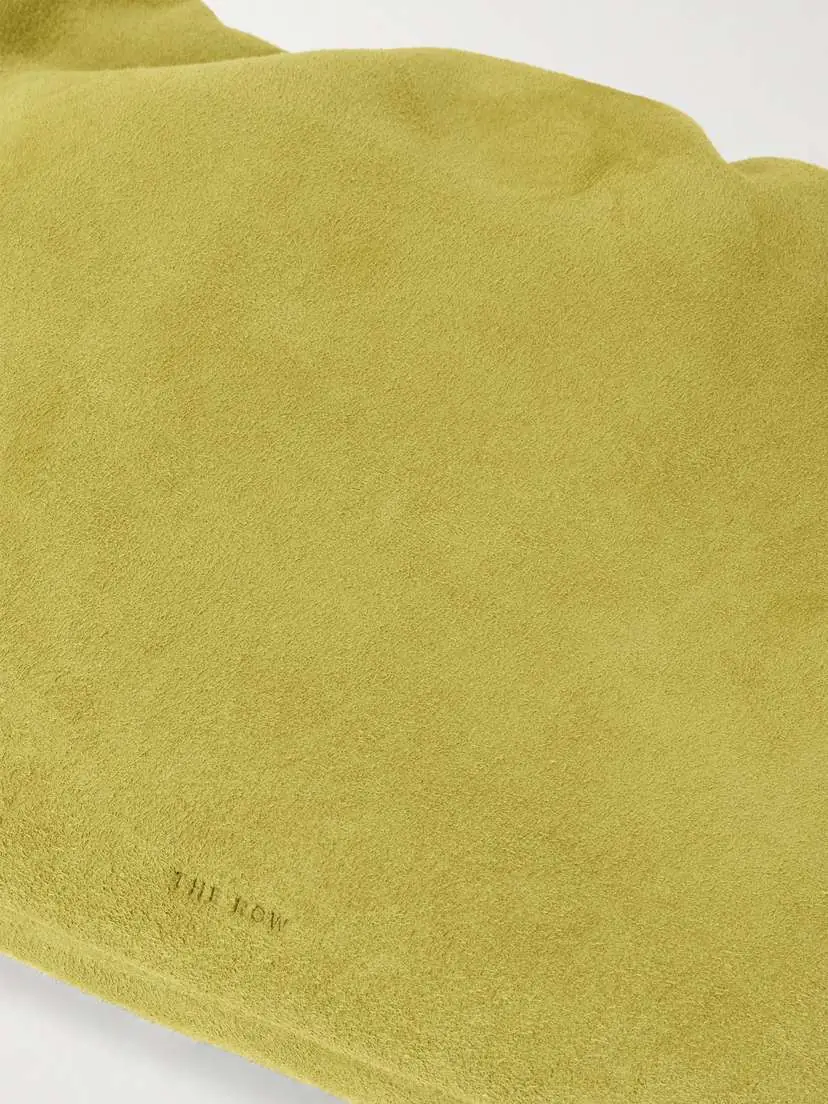 The Row Bourse Xl Gathered Suede Shoulder Bag | Thumbnail 5 The Row Bourse Xl Gathered Suede Shoulder Bag | Thumbnail 5