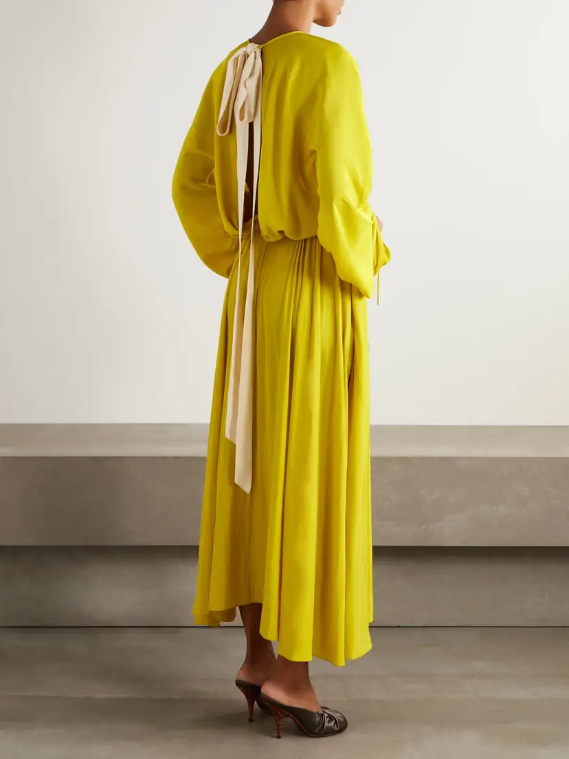 Lanvin Open-back Woven Maxi Dress | Thumbnail 3