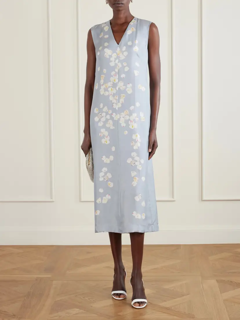 Altuzarra Cherie Floral-print Silk-twill Midi Dress | Thumbnail 2 Altuzarra Cherie Floral-print Silk-twill Midi Dress | Thumbnail 2