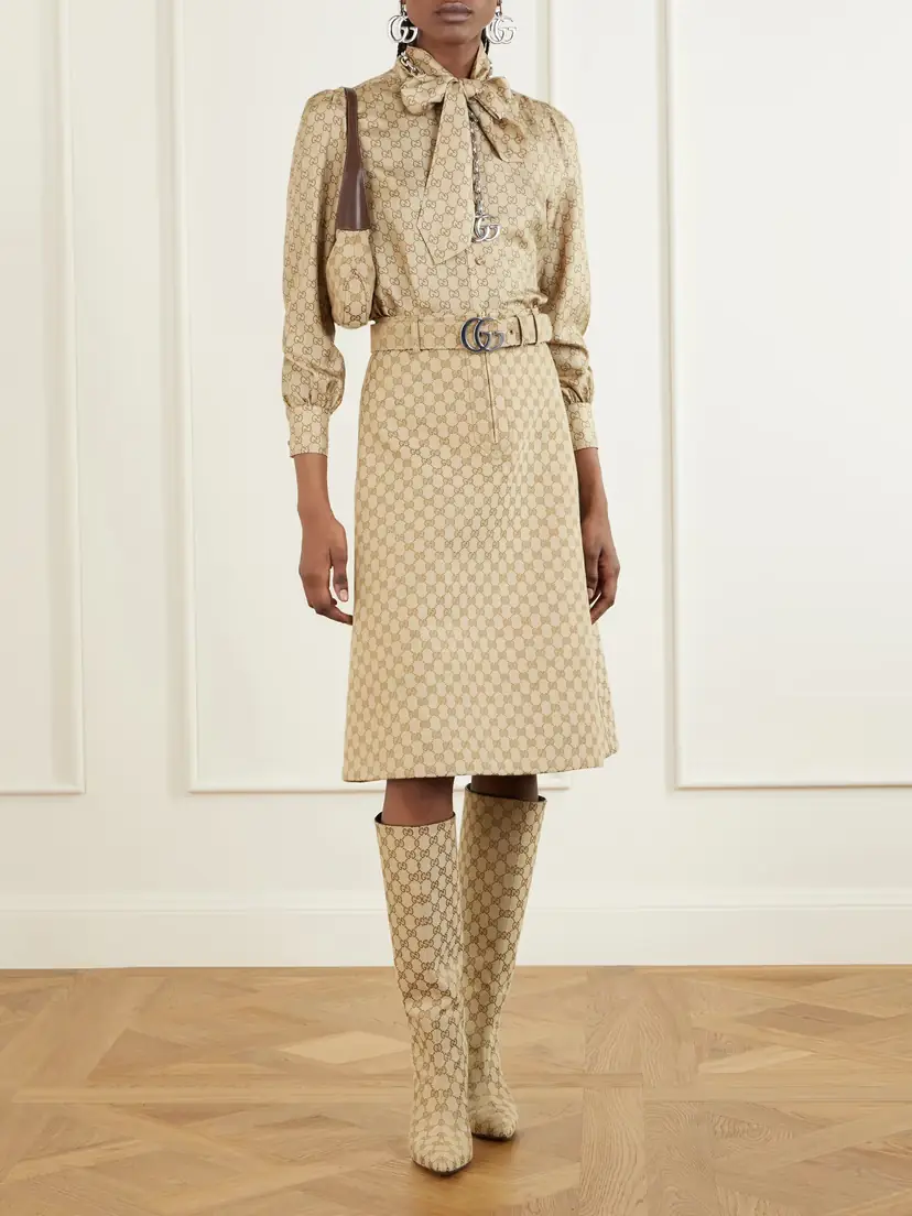 Gucci Canvas-jacquard Skirt | Thumbnail 2