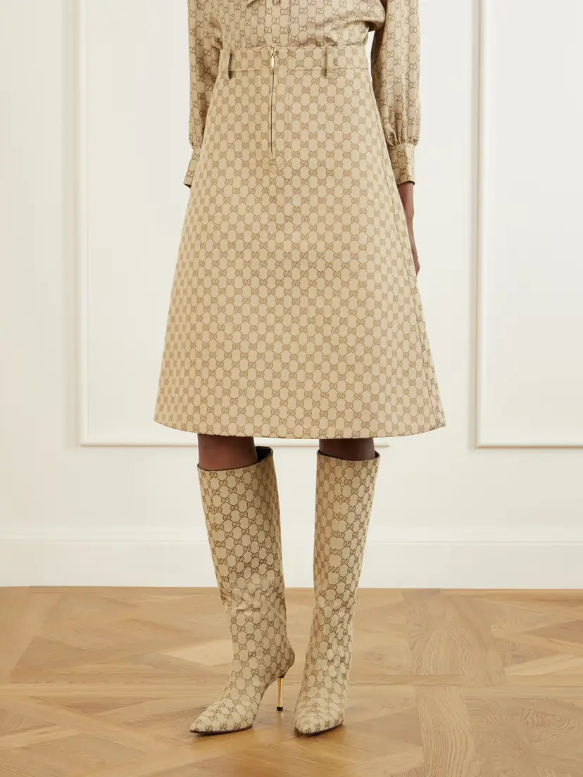 Gucci Canvas-jacquard Skirt | Thumbnail 3