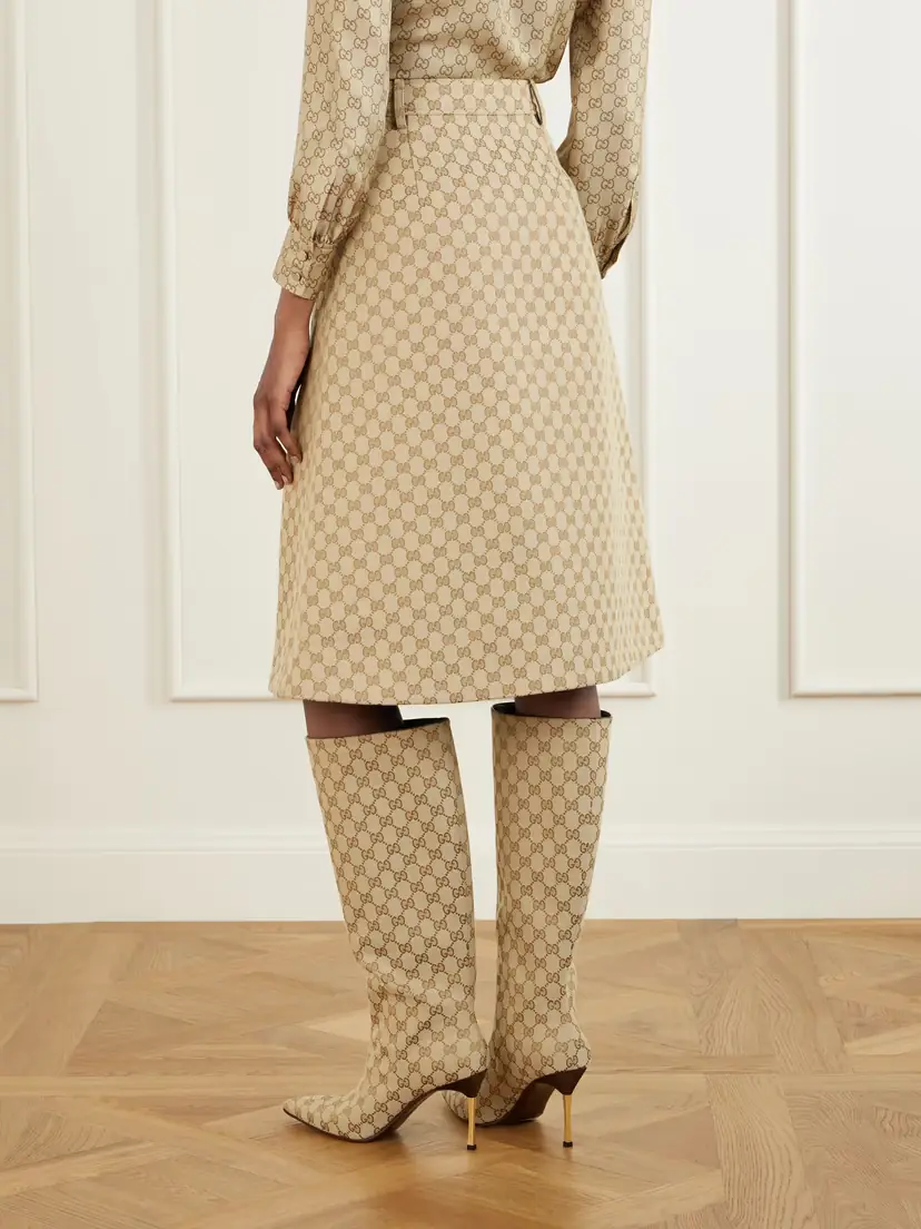 Gucci Canvas-jacquard Skirt | Thumbnail 4