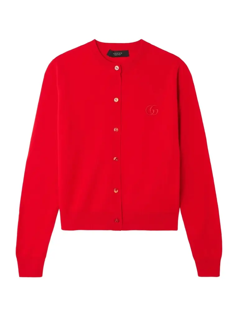 Gucci Embroidered Wool Cardigan | Image 1 Gucci Embroidered Wool Cardigan | Image 1