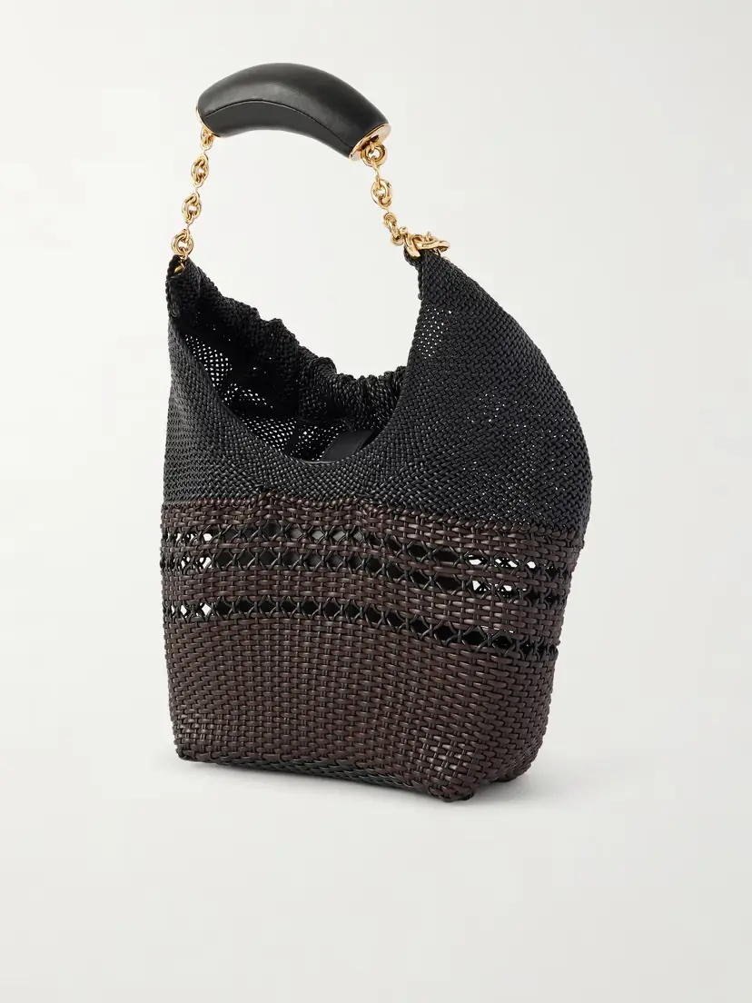 Loewe Squeeze Small Woven Two-tone Leather Tote | Thumbnail 4 Loewe Squeeze Small Woven Two-tone Leather Tote | Thumbnail 4