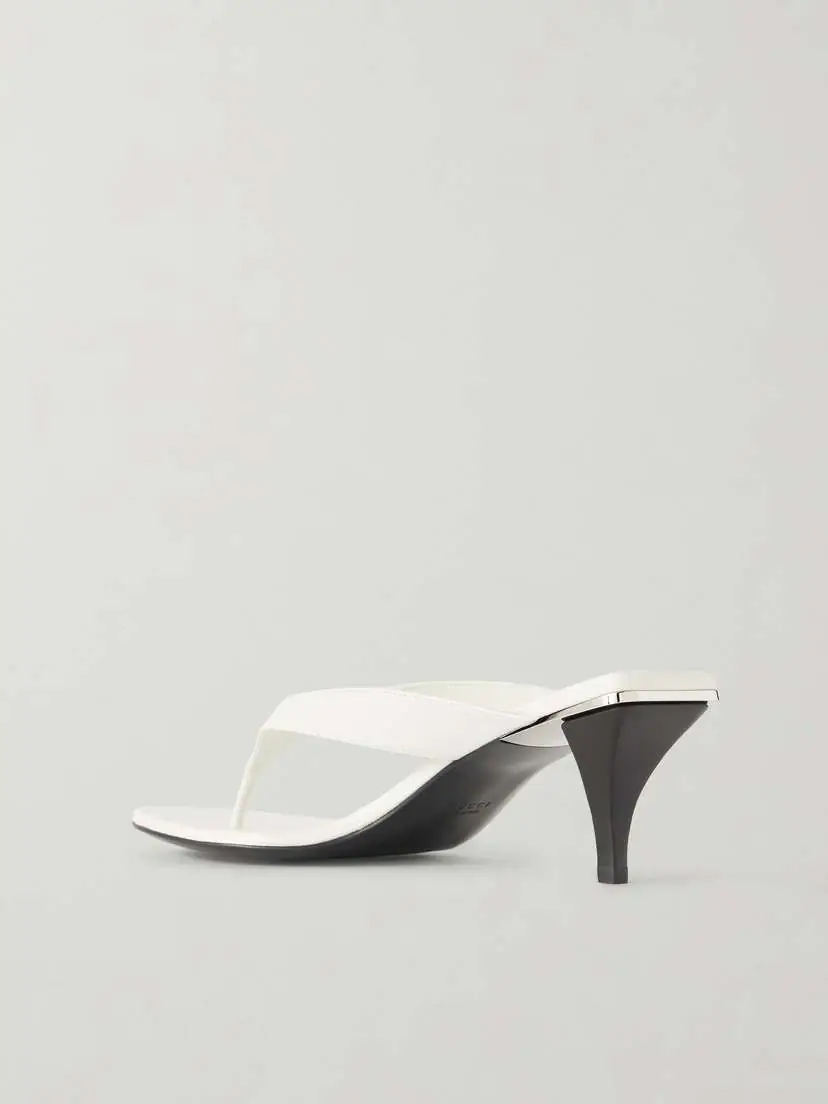 Gucci Vittoria Logo-embellished Leather Thong Sandals | Thumbnail 3