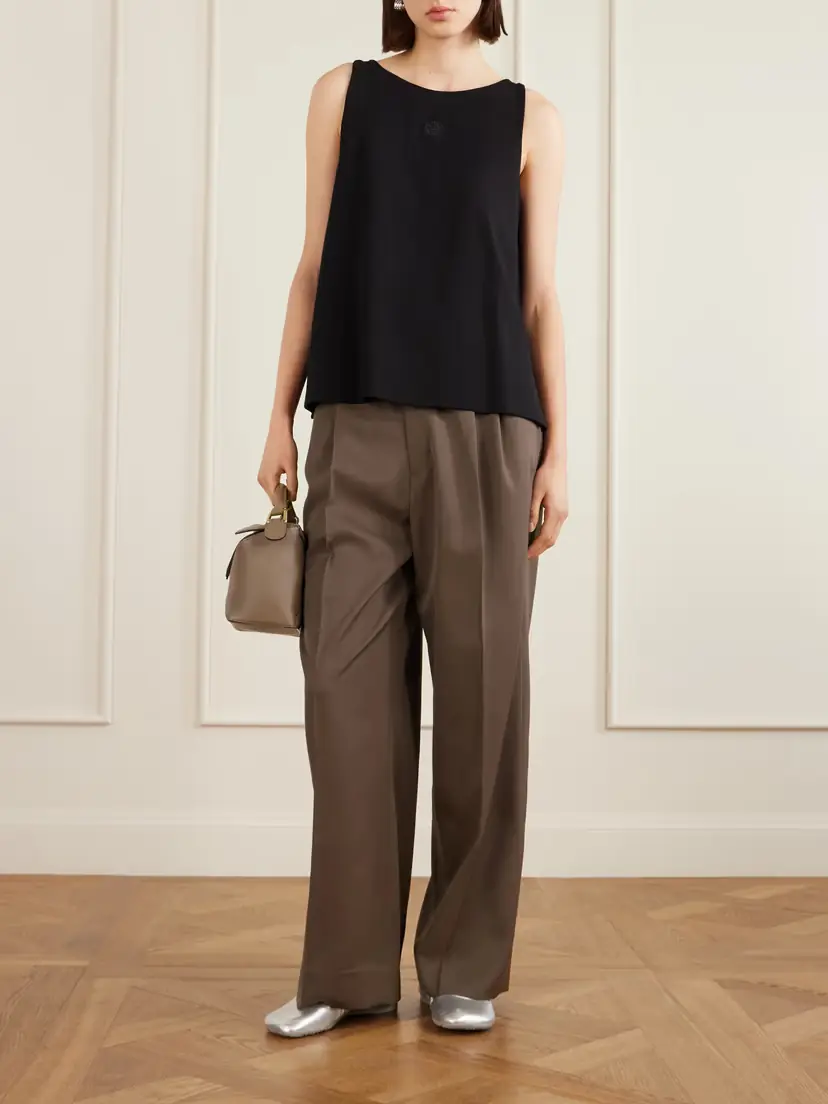 Loewe Anagram Embroidered Ribbed-knit Tank Top | Thumbnail 2