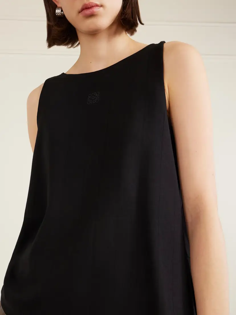 Loewe Anagram Embroidered Ribbed-knit Tank Top | Thumbnail 4
