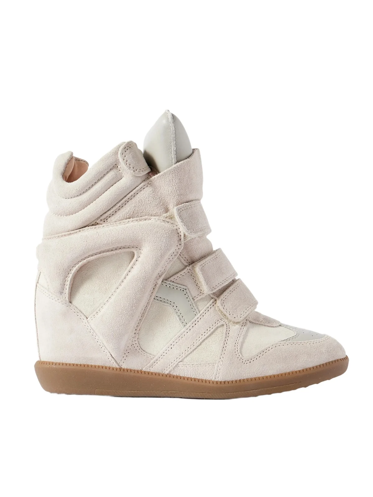 Bekett Leather-trimmed Suede High-top Wedge Sneakers Bekett Leather-trimmed Suede High-top Wedge Sneakers