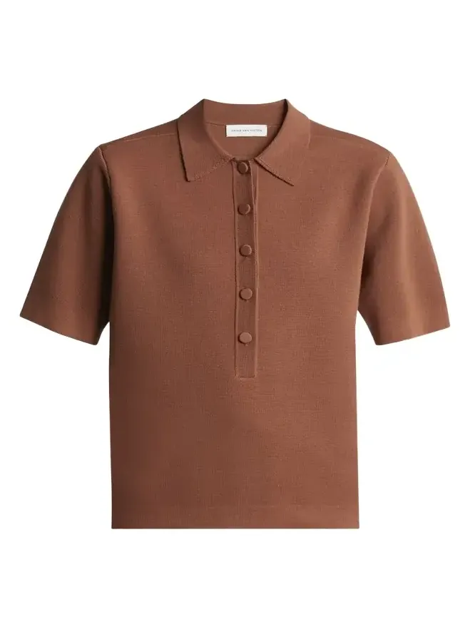 Dries Van Noten Toamsa Polo Wool Shirt