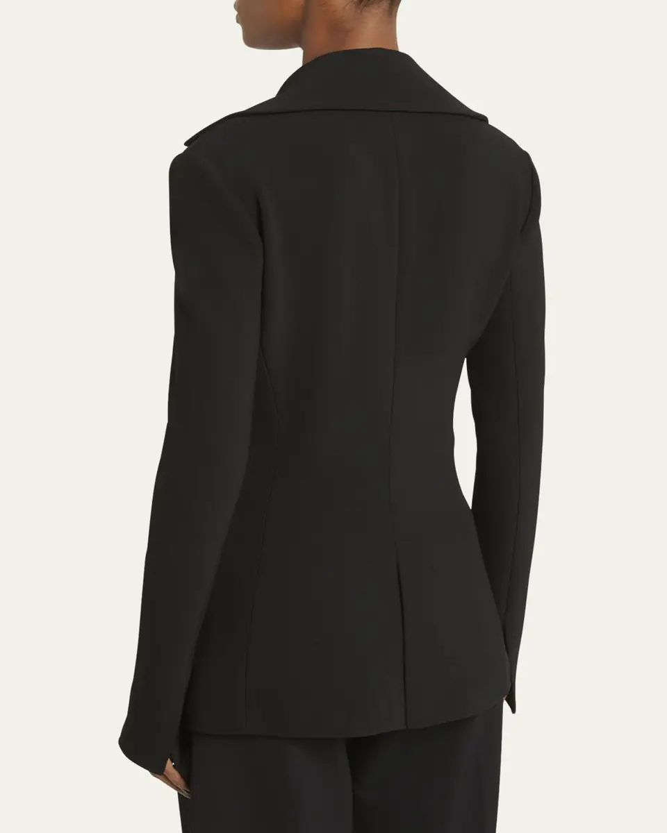 Proenza Schouler Marine Double Breasted Bi-Stretch Suiting Jacket | Thumbnail 3