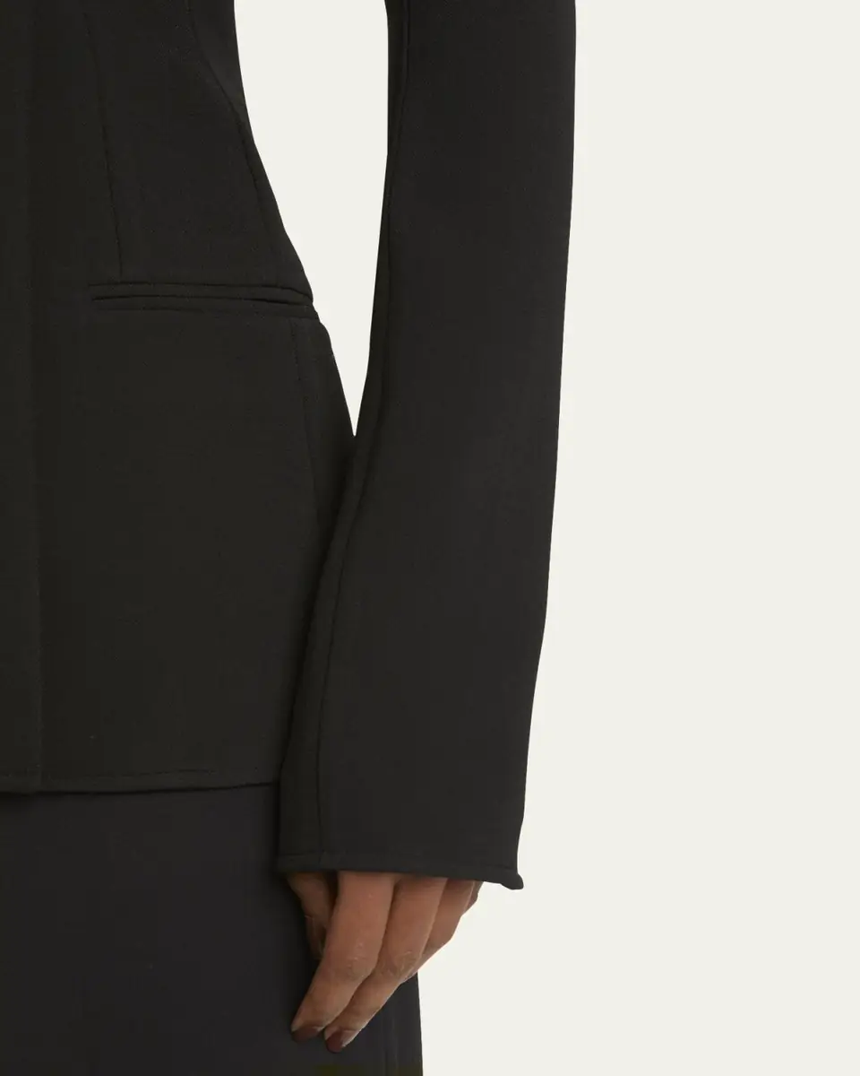 Proenza Schouler Marine Double Breasted Bi-Stretch Suiting Jacket | Thumbnail 5