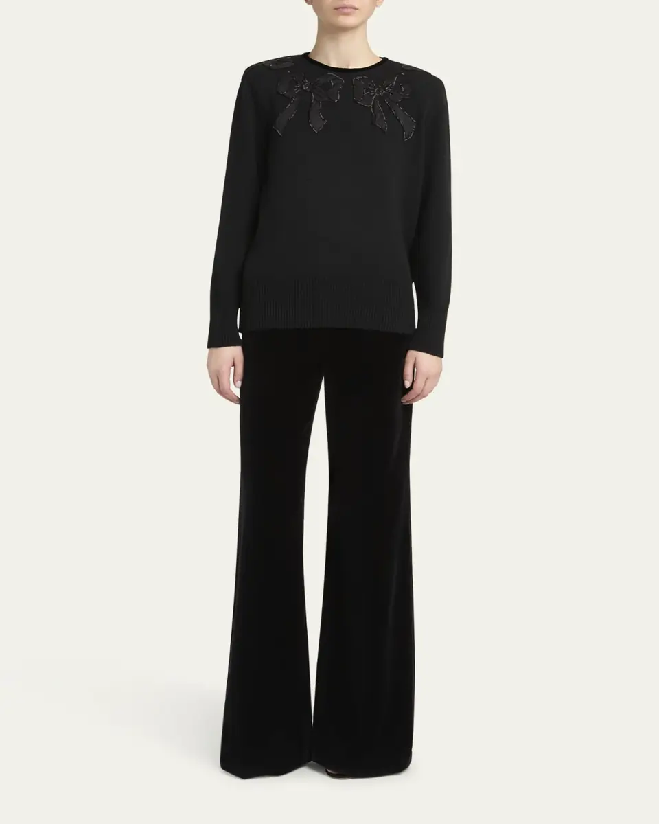 Valentino Garavani Maglia Bow Wool Sweater | Thumbnail 2 Valentino Garavani Maglia Bow Wool Sweater | Thumbnail 2