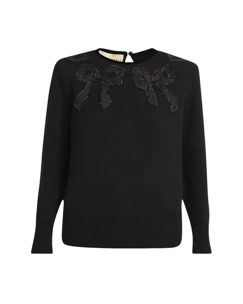 Maglia Bow Wool Sweater