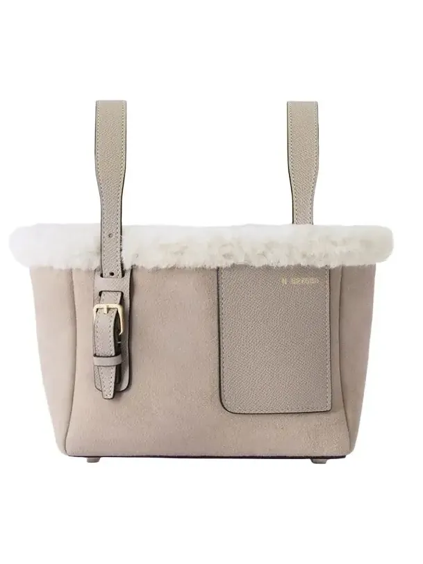 Mini Suede & Shearling Bucket Bag Mini Suede & Shearling Bucket Bag