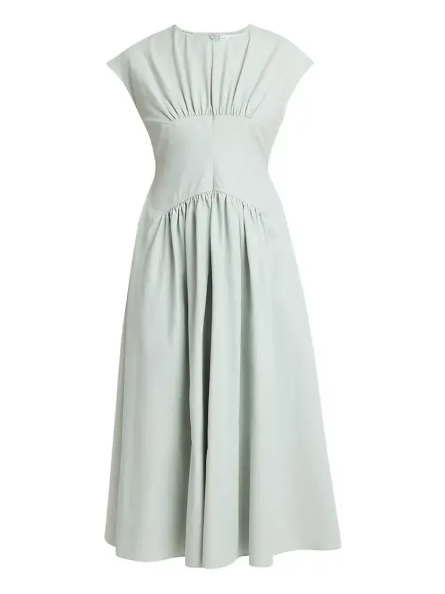 Nyssa A-Line Technical Cotton Dress