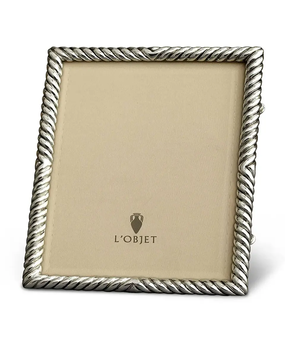 L'Objet Deco Twist Platinum-Plated Picture Frame, 4 x 6 | Thumbnail 2