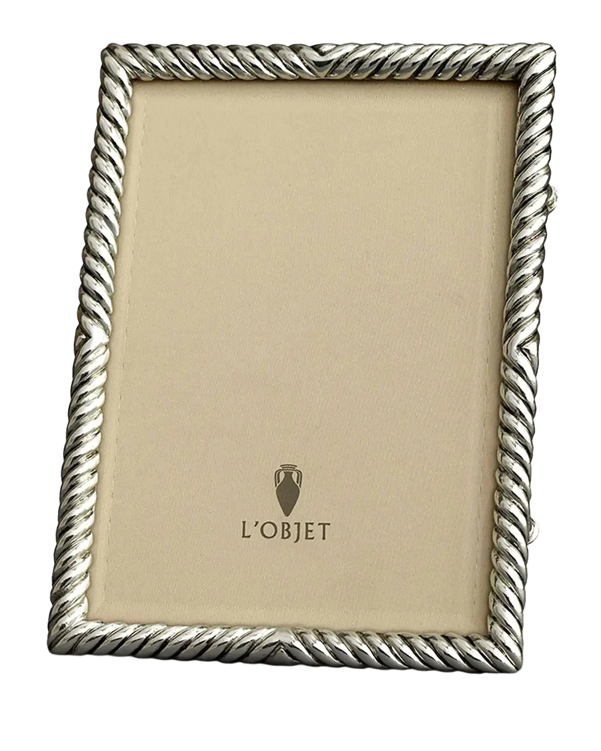 L'Objet Deco Twist Platinum-Plated Picture Frame