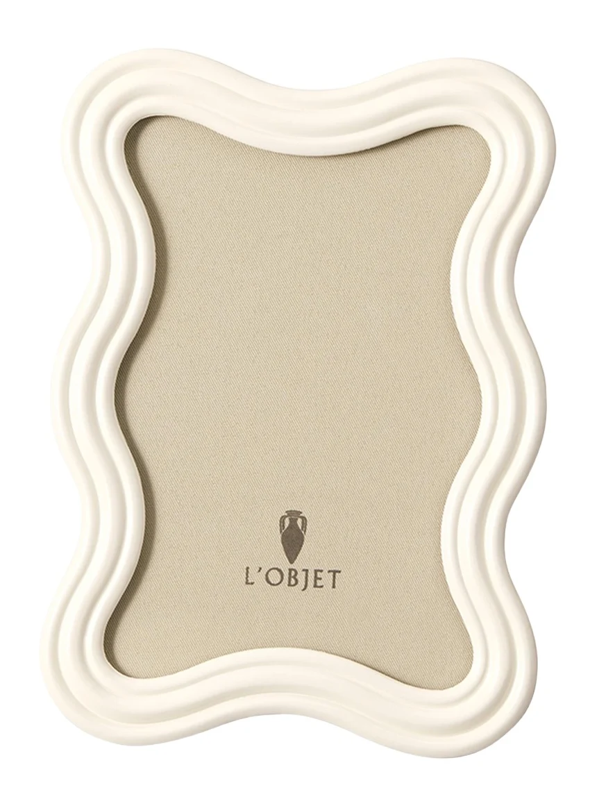 L'Objet Ripple Enamel Photo Frame, 4" x 6"