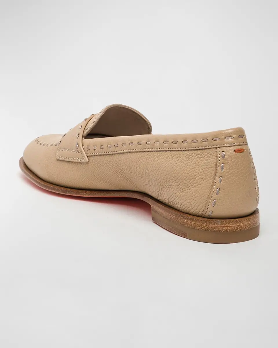 Santoni Marlene Leather Penny Loafers | Thumbnail 6 Santoni Marlene Leather Penny Loafers | Thumbnail 6