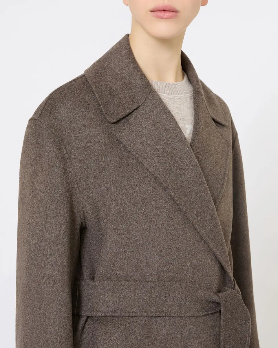 Max Mara Luna Wool Long Wrap Coat | Thumbnail 6 Max Mara Luna Wool Long Wrap Coat | Thumbnail 6