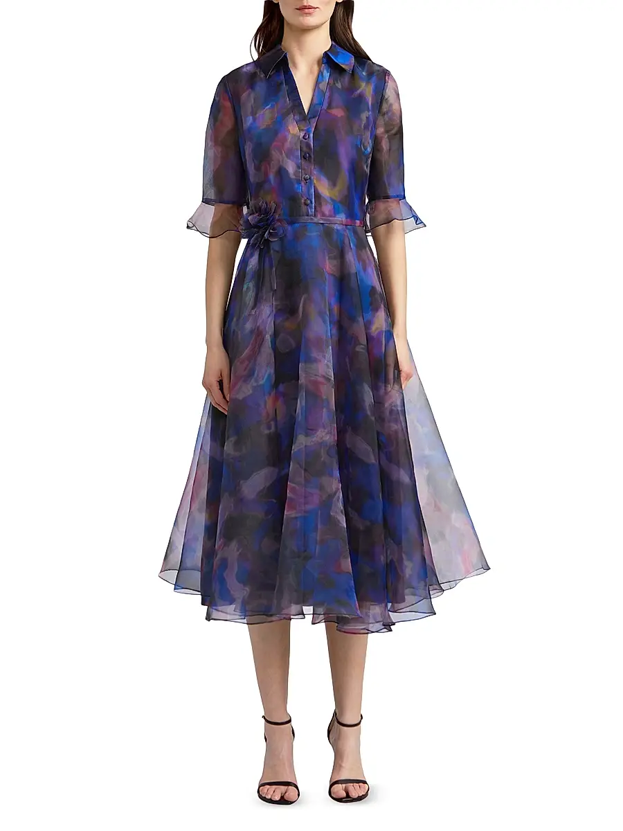 THEIA Women's Colette Midi-Shirtdress | Thumbnail 2 THEIA Women's Colette Midi-Shirtdress | Thumbnail 2