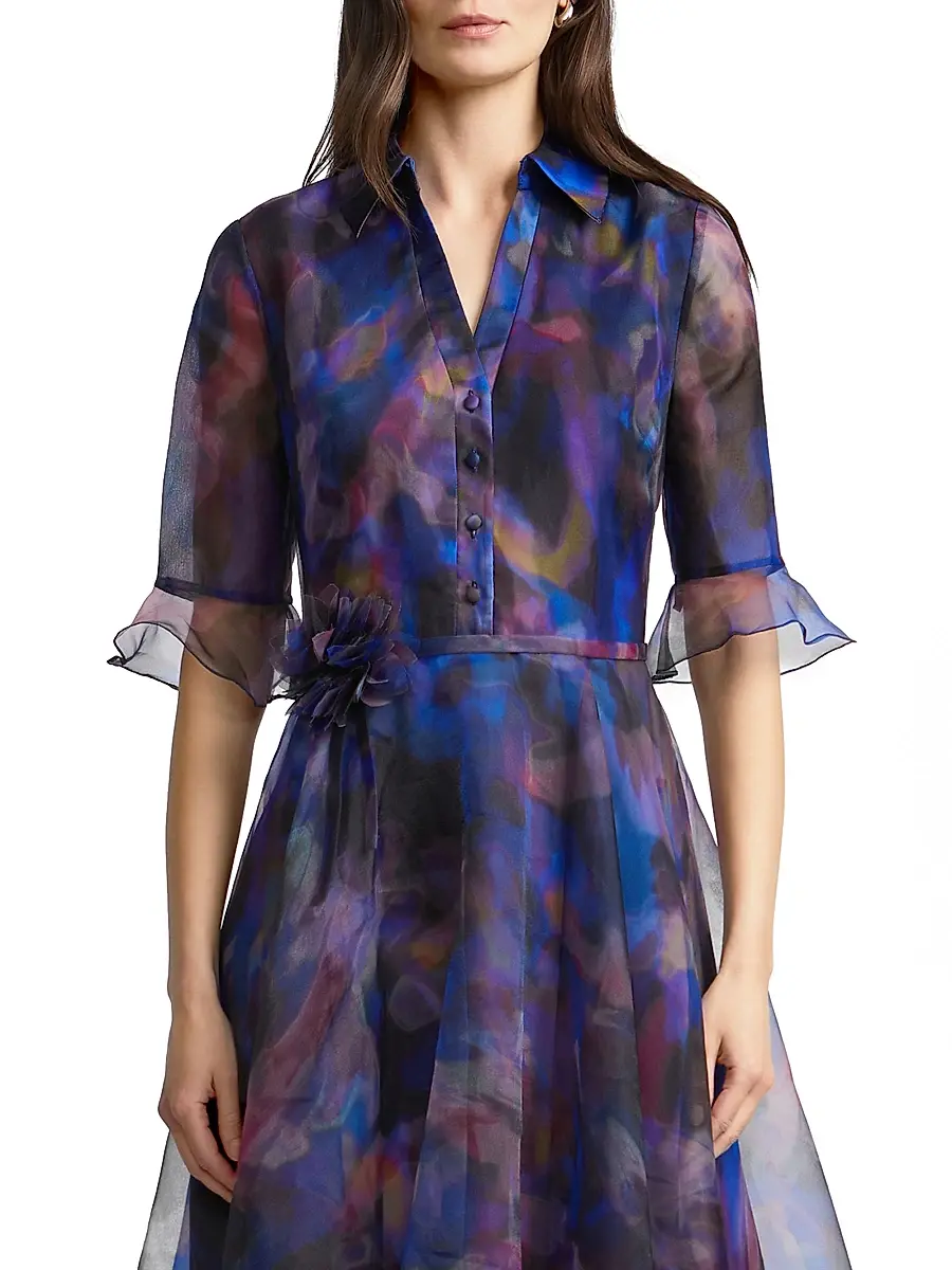 THEIA Women's Colette Midi-Shirtdress | Thumbnail 5 THEIA Women's Colette Midi-Shirtdress | Thumbnail 5