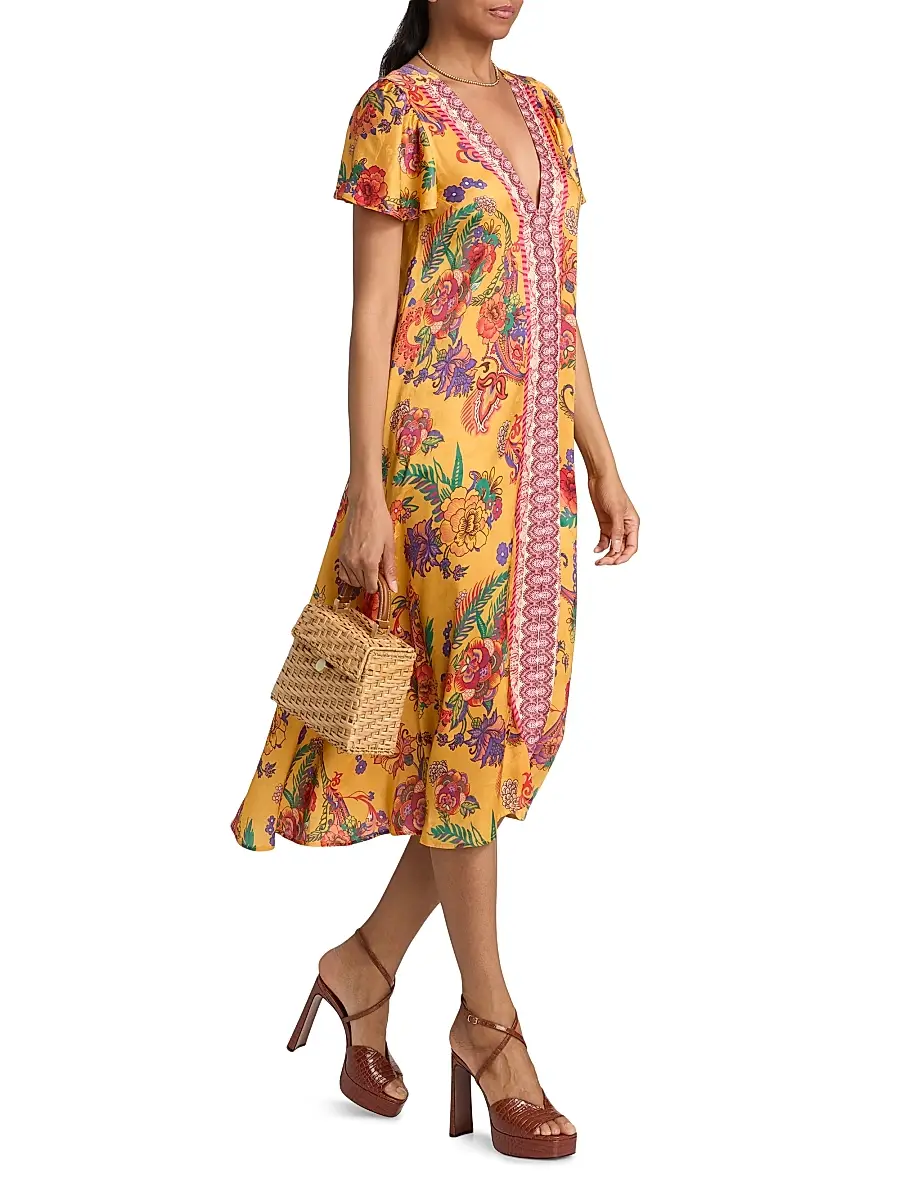 Johnny Was Women's Linnea Eva Midi-Dress | Thumbnail 2 Johnny Was Women's Linnea Eva Midi-Dress | Thumbnail 2