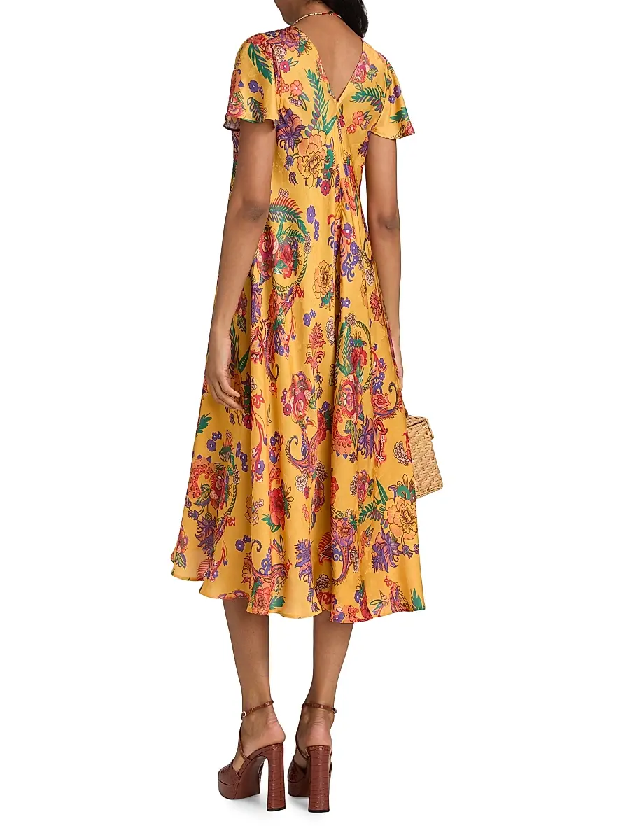 Johnny Was Women's Linnea Eva Midi-Dress | Thumbnail 5 Johnny Was Women's Linnea Eva Midi-Dress | Thumbnail 5