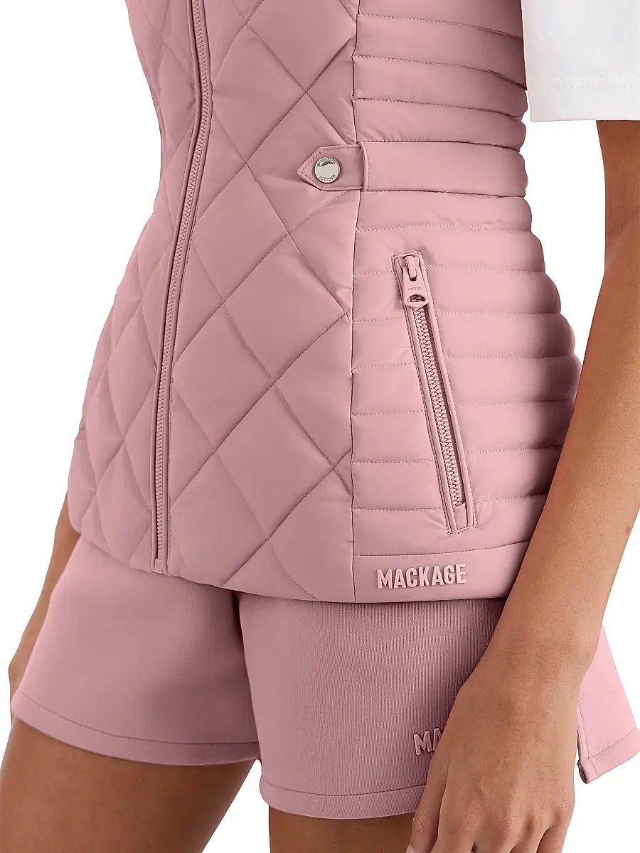 Mackage Women's Stefania Diamond-Quilted Down Vest | Thumbnail 6 Mackage Women's Stefania Diamond-Quilted Down Vest | Thumbnail 6