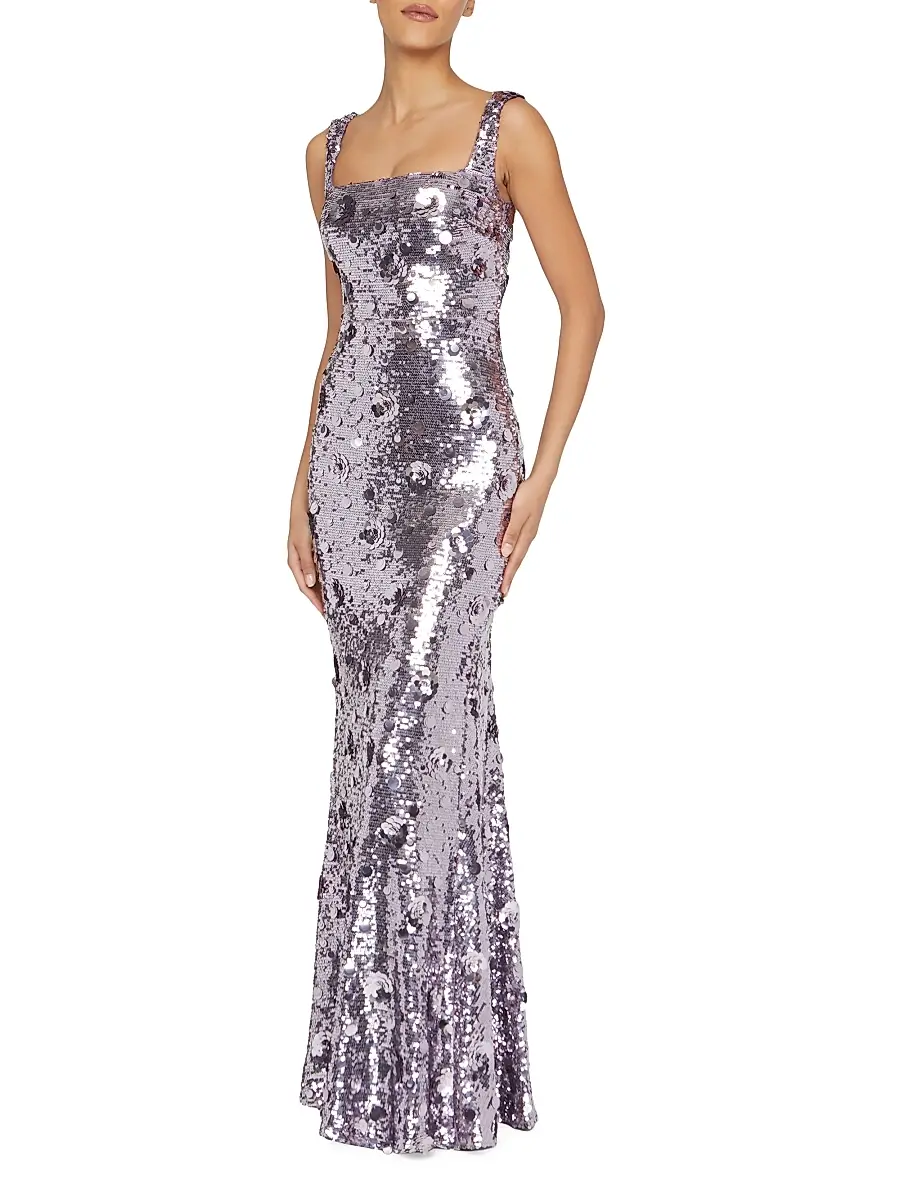THEIA Women's Serafina Sequined Gown | Thumbnail 5 THEIA Women's Serafina Sequined Gown | Thumbnail 5