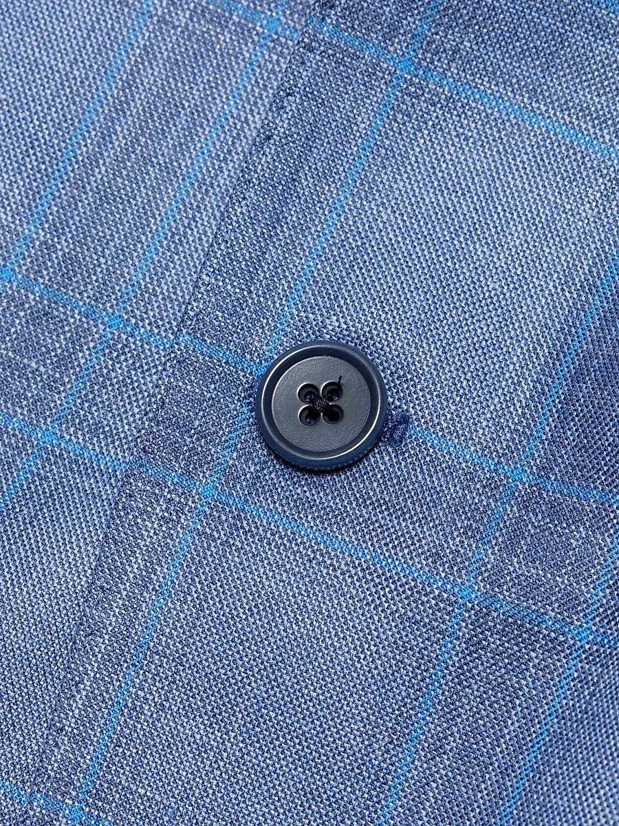 Emporio Armani Men's Plaid Single-Breasted Jacket | Thumbnail 7 Emporio Armani Men's Plaid Single-Breasted Jacket | Thumbnail 7