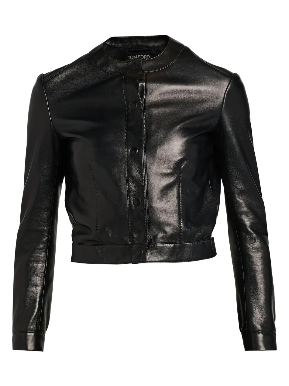 Tom Ford Women's Leather Cardigan Jacket