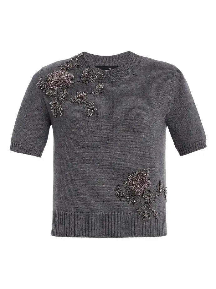 Beaded Wool Top Beaded Wool Top
