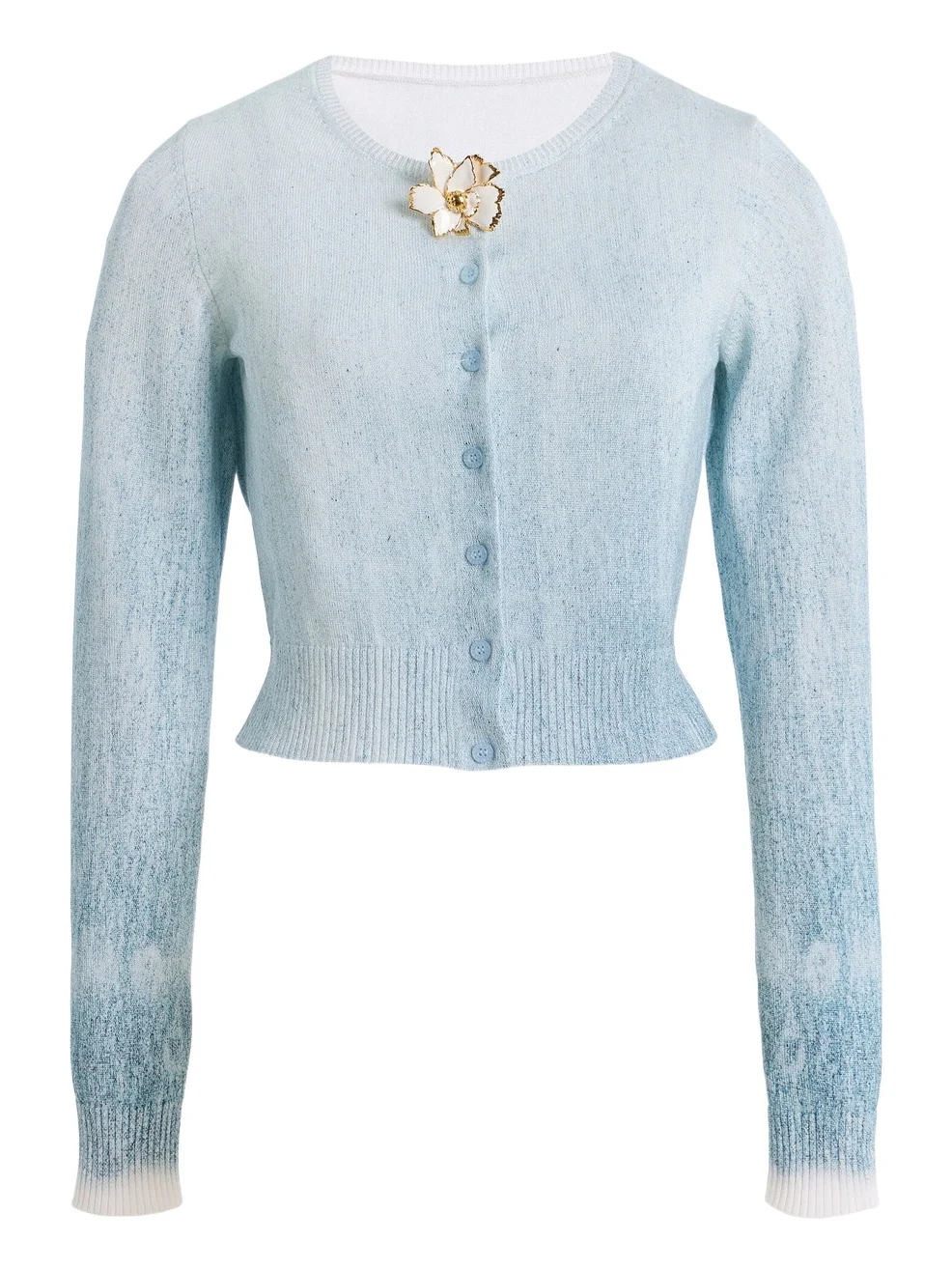 Printed Cotton-Blend Cardigan