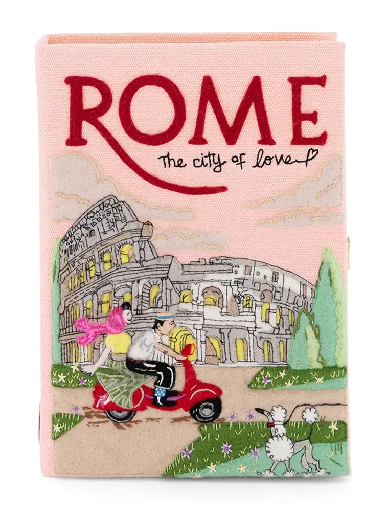 Rome; The City Of Love Velvet Clutch Rome; The City Of Love Velvet Clutch
