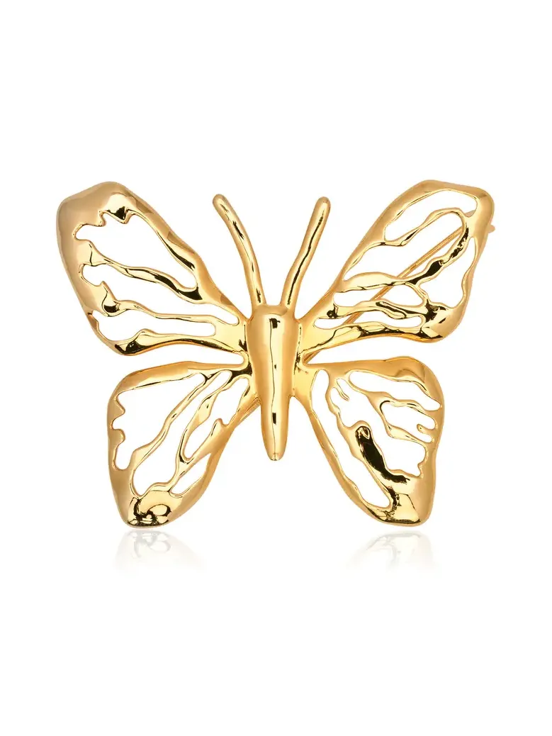 Gold-Tone Lace Butterfly Brooch Gold-Tone Lace Butterfly Brooch