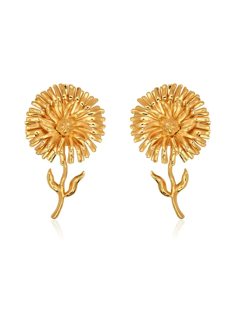 Gold-Tone Daisy Earrings Gold-Tone Daisy Earrings