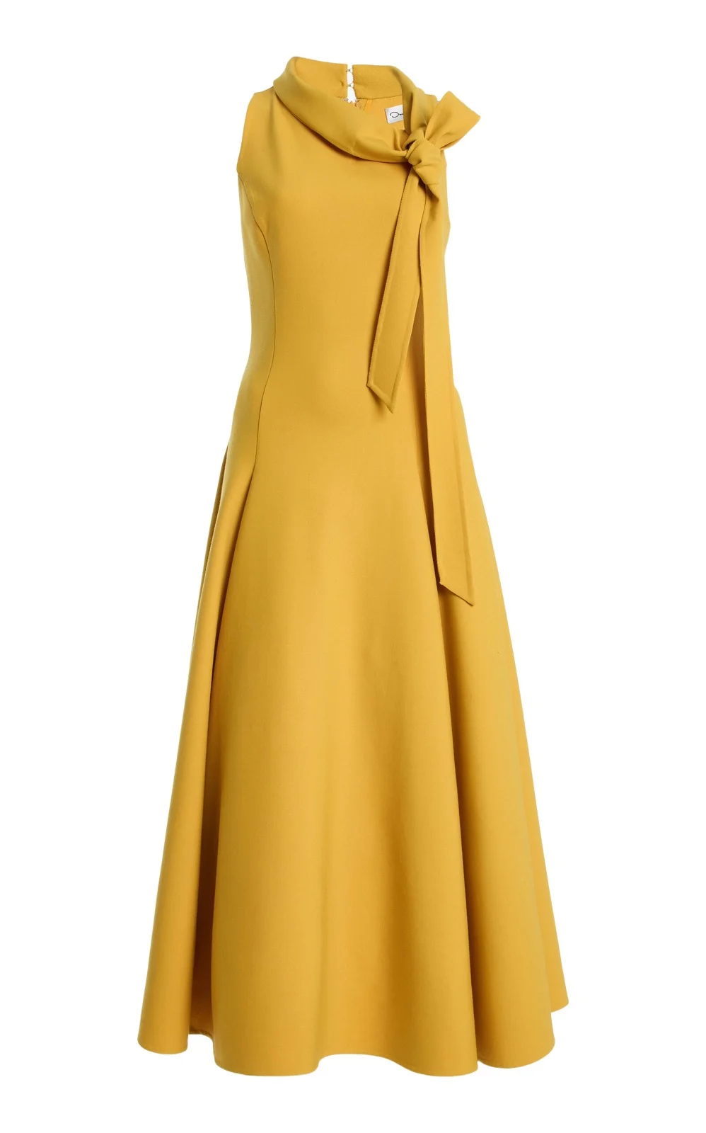 Bow-Detailed Stretch-Wool Midi Dress Bow-Detailed Stretch-Wool Midi Dress
