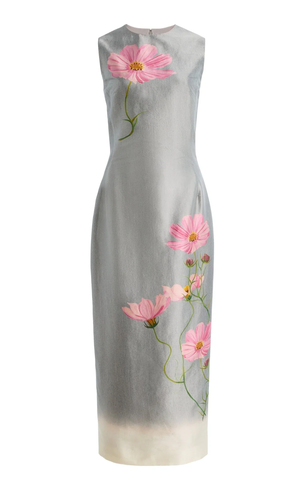 Oscar de la Renta Cosmos Mikado Midi Dress